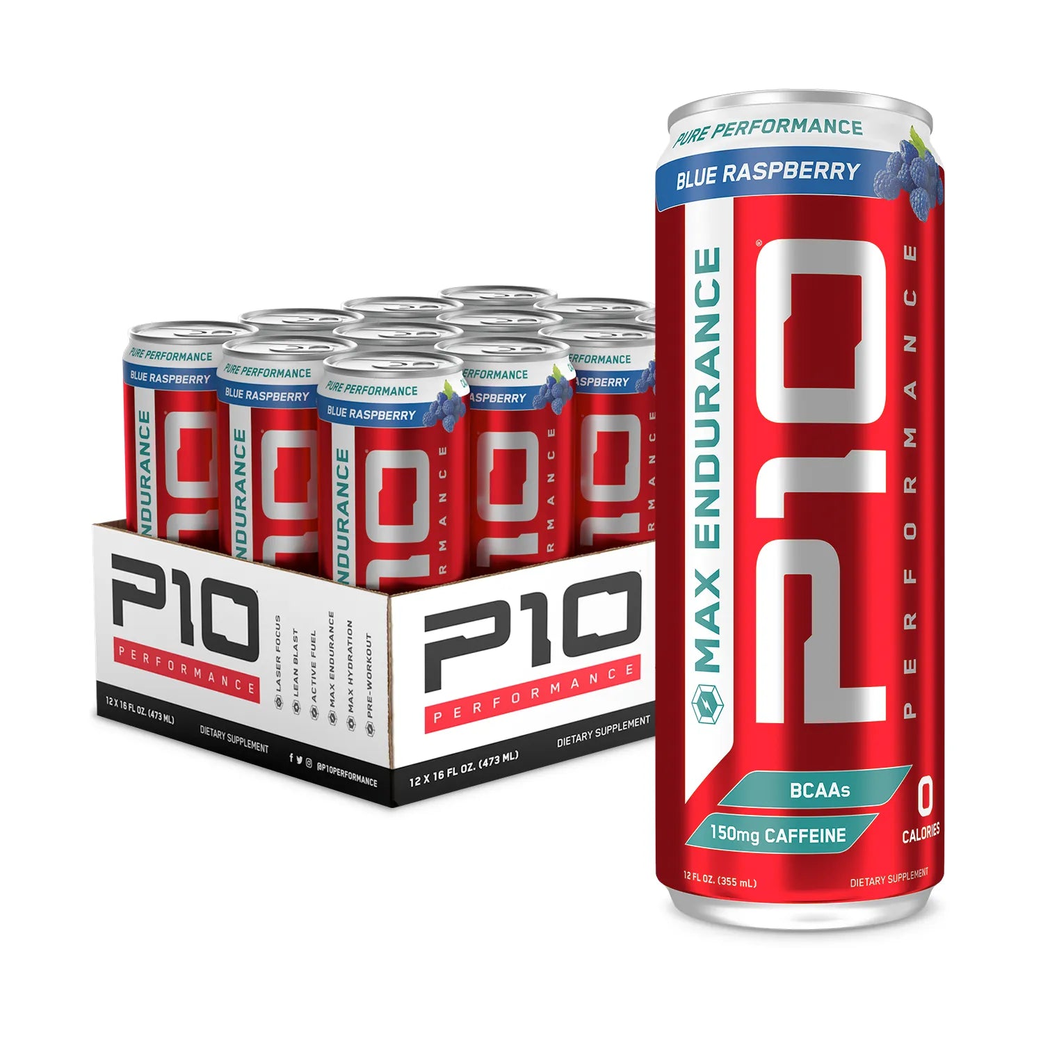 P10 Performance - Max Endurance - Blue Raspberry