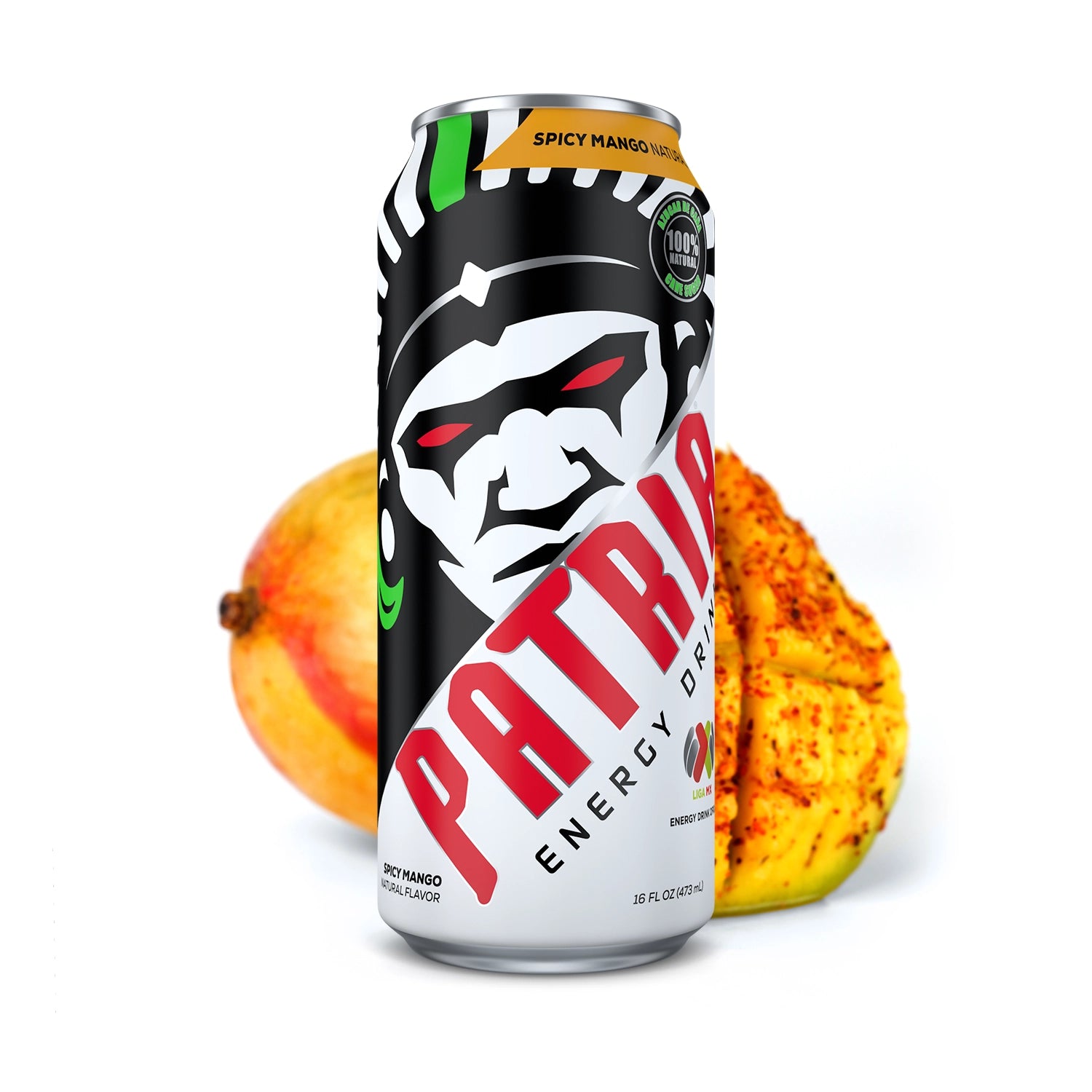 Patria Energy Drink - Spicy Mango - 16 oz Can (12 Pack Case)